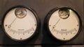 Old Vintage Ampere Electrical Gauges Royalty Free Stock Photo