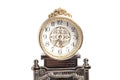 Old vintage antique clock. Antiques concept. Royalty Free Stock Photo