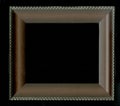 Old, vintage, antique frame isolated on black background Royalty Free Stock Photo