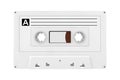 Old Vintage Audio Cassette Tape Mock Up in Clay Style. 3d Rendering Royalty Free Stock Photo