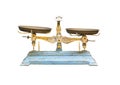 Old vintage balance scale Royalty Free Stock Photo