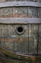 The old and vintage barrel in wine cellar Royalty Free Stock Photo