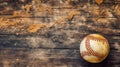 Old Vintage Baseball Background. Generative Ai Royalty Free Stock Photo