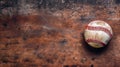 Old Vintage Baseball Background. Generative Ai Royalty Free Stock Photo