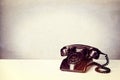 Old Vintage Black Telephone Royalty Free Stock Photo