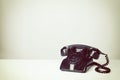 Old Vintage Black Telephone Royalty Free Stock Photo