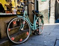 Old Vintage Blue Bicycle Decor