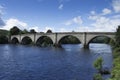 Bridge in dunkeld, river Tay. Royalty Free Stock Photo