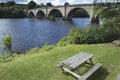 Old vintage bridge in Dunkeld rivertay, Perthshire