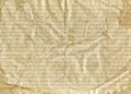 Old vintage brown crumpled paper in a ruler with splashes and blots Royalty Free Stock Photo