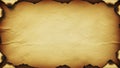 Old Vintage Burnt Paper Texture Background with Rough Edges and Folds Royalty Free Stock Photo