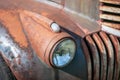 Old, Vintage, Car Headlight, Rusted From Time, West Sussex, UK