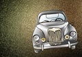 Old,vintage car illustration Royalty Free Stock Photo