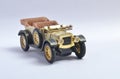 Old vintage car white background indoor Royalty Free Stock Photo