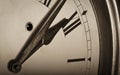 Old vintage clock face Royalty Free Stock Photo