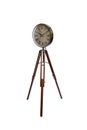 Old vintage clock on a tripod Royalty Free Stock Photo