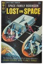 Old Vintage Comic Book, Lost in Space Royalty Free Stock Photo