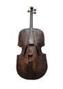 Old vintage contrabass Royalty Free Stock Photo