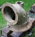 The old vintage corner connecting valve