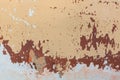 Old vintage cracked painted wall texture pattern. Grungy wall background. Royalty Free Stock Photo