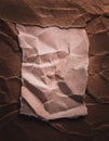 Old, Vintage Crumbled Torn Paper Layers with Textured Background with copyspace for text Royalty Free Stock Photo