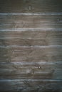 Old vintage dark brown wood plank background surface vertical vignette Royalty Free Stock Photo