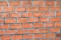 Old vintage dirty brown brick wall background Royalty Free Stock Photo