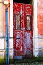 old vintage antique door on Aveiro, Portugal