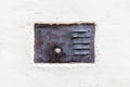 Old vintage door bell with intercom Royalty Free Stock Photo