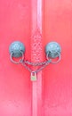 Old vintage door with lock Royalty Free Stock Photo