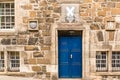 Old vintage door of stone building in Scotland Royalty Free Stock Photo