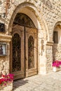 Old Vintage double door in Old Jaffa, Israel