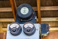 Old vintage electricity measuring instruments