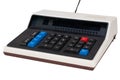 Old vintage electronic calculator from soviet union Royalty Free Stock Photo