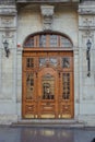 Old vintage entrance door in Lvov Royalty Free Stock Photo