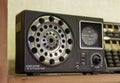 Old Vintage Executive Stereo Player AM FM Radio Japanese Music Speaker Home Station Retro Telecommunication Antique Collectible Royalty Free Stock Photo