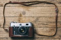 Old vintage film photo camera Royalty Free Stock Photo