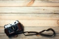 Old vintage film photo camera Royalty Free Stock Photo