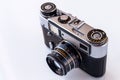 Old vintage film photo camera, Retro style camera Royalty Free Stock Photo