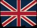 Old Vintage Flag Great Britain Royalty Free Stock Photo
