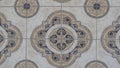 Old Vintage Floor Tiles Ornament background in the Antic Church