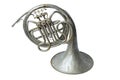 Old vintage French horn Royalty Free Stock Photo