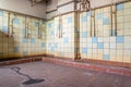 Old vintage GDR shower room Royalty Free Stock Photo