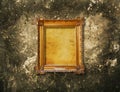 Old vintage gold ornate frame for picture Royalty Free Stock Photo
