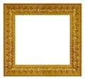 Old vintage golden frame Royalty Free Stock Photo