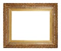 Old vintage golden frame Royalty Free Stock Photo