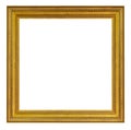 Old vintage golden ornate frame