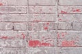 Old Vintage Grey Red Brick Wall Texture Background Royalty Free Stock Photo