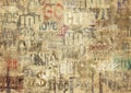 Old vintage grunge newspaper paper texture background Royalty Free Stock Photo