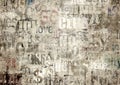 Old vintage grunge newspaper paper texture background Royalty Free Stock Photo